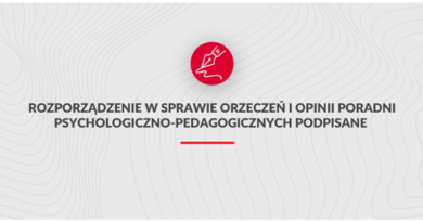 Rozporządzenie w sprawie orzeczeń i opinii poradni psychologiczno-pedagogicznych